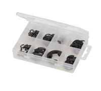 Fixman 105637 Confezione 135 Pezzi di Clip a E, Nero