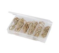 Fixman 249505 Confezione 50 Pezzi Coppiglie con Spinotto a Scatto, Giallo