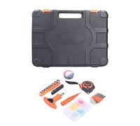 FIXMAN 45 Pezzi Kit di Attrezzi Professionali per la Casa Set Completo di Attrezzi Manuali per Riparazione con Struttura in Acciaio ad Alto Tenore di Carbonio e Custodia in ABS