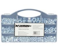 Fixman 771284 Confezione 1000 Pezzi Dadi Esagonali, Argento