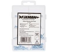 Fixman 875781 Confezioni 200 Pezzi di Chiodi per Muratura, Grigio