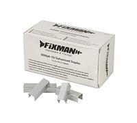 Fixman 983163 Punti Metallici zincati 10J, Argento, Set di 5000 Pezzi