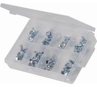 Fixman Assortimento di dadi ad alette per ferramenta 40 pezzi.