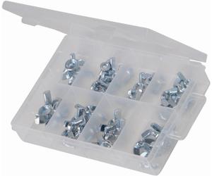 Fixman Assortimento di dadi ad alette per ferramenta 40 pezzi.