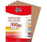Fixo 11110446 - Confezione di 100 cartoncini, A4, colore: cioccolato