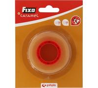 FIXO Caramel - Nastro adesivo trasparente, 19 mm x 33 m, grande adesione e resistenza, facile da tagliare, non necessita di forbici, perfetto per proteggere il materiale scolastico e avvolgere regali
