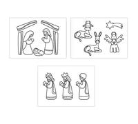 Fixo Cartoncini stampati, Other, presepe, A4