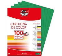 Fixo Paper 11110422 - Confezione da 100 cartoncini, formato A4, colore: Verde scuro, 180 g