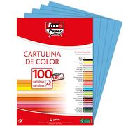 Fixo Paper 11110431 - Confezione di cartoncini A4 - 100 pezzi Colletto Blu Maldive, 180 g