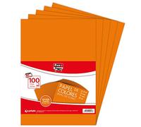 FIXO Paper 65009252. Confezione da 100 Fogli da 80 Grammi, Carta, Arancione, A4, unità
