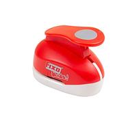 Fixo Perforatrice a forma di cerchio, 3,8 cm, colore: rosso, grande