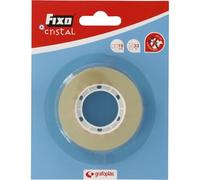 FIXO Vetro | Nastro adesivo ad alta trasparenza 19 mm x 33 m | Finitura perfetta | Facile da tagliare | Non necessita di forbici | Perfetto materiale di cancelleria per scuola e ufficio