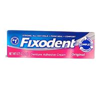 Fixodent Denture Adhesive Cream, Original, Strong and Long Hold - 0.75 Oz (Pack of 5) by Fixodent
