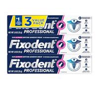 Fixodent Professional Ultimate - Crema adesiva per protesi totale e parziale, 51 g, confezione da 3