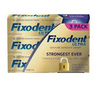 Fixodent ultra max Hold dentale adesiva, 62,4 gram Pack of 3