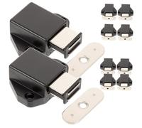 FIXOSHEE 10 Pezzi Chiusure Magnetiche Push To Open per Mobili Nere Serratura Armadietto senza Maniglia Facile da Usare e Mantenere per Cucina e Soggiorno