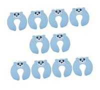 FIXOSHEE 10 Pezzi Fermaporta Sicurezza in EVA Antipizzicamento Flessibile e Durevole Adatto per Porte di Casa e Ufficio Blu con Design Animale