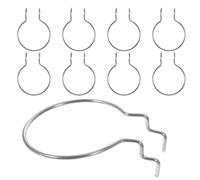 FIXOSHEE 10 pezzi Ganci in Ferro per Pegboard Resistenti e Compatti Ganci Portautensili Leggeri per Pannelli Forati per Laboratori Negozi e Uso Domestico