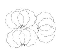 FIXOSHEE 10 Pezzi Hand Fan Making Frame Petal Shaped Iron Structure for DIY Chinese Fan Craft Lightweight And Portable for Wedding Stage Performances