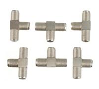 FIXOSHEE 10 pezzi Splitter Cavo Coassiale Type Vie Adattatore Femmina per Partitore Segnale Tv con Connettore Resistente in Lega Anticorrosione Facile da Montare