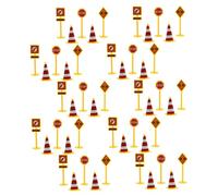 FIXOSHEE 10 Set Segnali Stradali Giocattoli Educativi per Modelli Segnaletica Sicura e Durevole per Giochi Creativi e Lezioni su Sicurezza Stradale