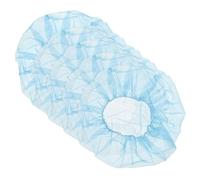 FIXOSHEE 100 Cuffie Bouffant Monouso Traspiranti Elastico, Cappellini Protettivi Per Chioma Per Cucina, Laboratori e Servizi Di Ristorazione, Taglia Regolabile, Colore Azzurro Chiaro, Set Da 100 Pezzi