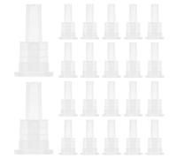 FIXOSHEE 100 Pezzi Tappo Contagocce in Plastica Interno a Vite 18 Denti per Flacone Oli Essenziali da 5-100 Ml Guarnizione Anti-Perdita per Dosaggio Preciso e Conservazione Olio Fai da Te