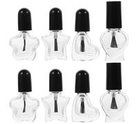 FIXOSHEE 12 pezzi Flaconi unghie Riutilizzabili Forma per Manicure Femminile Contenitori Sicuri e Leggeri per Oli Essenziali e Smalti Nail Care