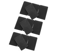 FIXOSHEE 12 Pezzi Livellatori per Gambe di Mobili in Plastica Neri 12 Pezzi, Estensori per Piedini di Tavoli e Sedie, Supporti a Cuneo per Pavimenti Irregolari, Stabilizzatori per Mobili da