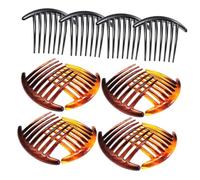 FIXOSHEE 12 pezzi Pettinini Laterali per con Denti Accessori per Acconciature Femminili Leggeri e Resistenti per Fissare Ciocche e Creare Stili Decorativi per Medi e Lunghi