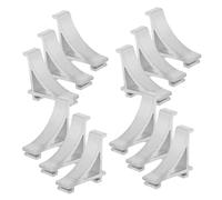 FIXOSHEE 12pezzi Clip Per Ripiano Congelatore Ganci Fissaggio in Metallo Per Frigorifero Staffe Supporto Per Ripiano Frigorifero