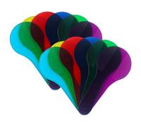 FIXOSHEE 12pezzi Palette Di Filtri Colorati Trasparenti in Abs Pannelli Per Filtri Colorati Impugnature Strumenti Ottici e Fisici Per Apprendimento Dei Colori Primari e Secondari