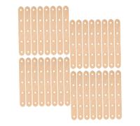 FIXOSHEE 150 Pezzi Bastoncini Legno con Fori per Lavoretti Manuali Kit per Progetti DIY Materiale Artistico Naturale per Adulti per Modelli e Decorazioni Creative