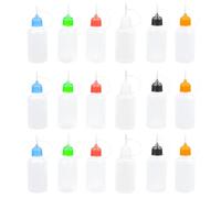 FIXOSHEE 18 Pollici Flaconi Dosatori con Beccuccio Sottile per Colla Bottiglie Squeeze per Olio e Adesivi per Fai da Te e Artigianato