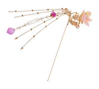 FIXOSHEE 1pezzi Fermaglio Cinese Per Chioma Perle e Lega Resistente Al Calore Accessorio Classico Per Donne e Ragazze Adatto Feste Tradizionali e Uso Quotidiano