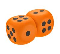 FIXOSHEE 2 Dadi Giganti EVA Dadi Morbidi e Leggeri per Giochi da Tavolo Feste e Attività Educative Silenziosi e Resistenti per ed Esterno