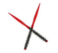 FIXOSHEE 2 Pezzi 2 Mini Spazzole Rotonde per Chioma Ricci Setole in Nylon, Pettine Arricciacapelli Rotondo Piccolo per Styling e Colorazione Chioma Corti, Spazzole Multiuso da Viaggio per