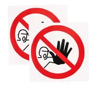 FIXOSHEE 2 pezzi Adesivi Warning No Entrance Ømm Resistente Intemperie per Officine Cartelli Divieto Accesso Facili da Installare