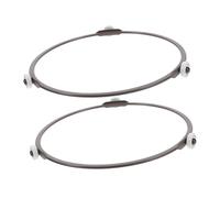 FIXOSHEE 2 pezzi Anello Girevole per Microonde Supporto Rotante in Plastica con Ruote da Piatto Rotante di Ricambio per Forno Microonde Accessorio Essenziale per Riscaldare Cibo