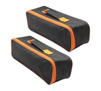 FIXOSHEE 2 pezzi Borsa Porta Accessori per Aspirapolvere Auto Nero Resistente e Portatile Organizer per Bagagliaio con Manico Allargato per Uso Domestico e Automobilistico