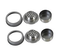 FIXOSHEE 2 Pezzi Coperchi in Inossidabile per Mason Jar Multifunzionale per Shaker Cocktail Dispenser Spezie Setaccio per Bar Casa e Picnic