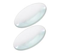 FIXOSHEE 2 pezzi Lenti Convesse Doppie in Vetro Diametro Focale Ottiche per Esperimenti di Fisica e Chimica Kit Ottico Portatile per Strumenti Didattici Scientifici