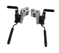 FIXOSHEE 2 pezzi Maniglie Freno in Lega di Alluminio per Sedia Rotelle Leva Meccanica Laterale Resistente Facili da Installare per Controllo Preciso e Sicuro