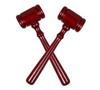FIXOSHEE 2 Pezzi Martelletto Giudice in Martello per con Suono e Design Ergonomico Accessorio Giudice e Avvocato per Party e Cerimonie