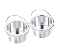 FIXOSHEE 2 pezzi Pentolino Scaldacera in Alluminio Capacità per Ceretta Professionale e Domestica Contenitore Sciogli Cera Sicuro e Facile da Pulire per Depilazione Effettiva