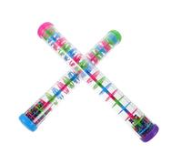 FIXOSHEE 2 Pezzi Rain Stick Toy in Plastic Spiral Sensory Musical Rain Sound Maker For Early Learning Group Play And Educational Activities
