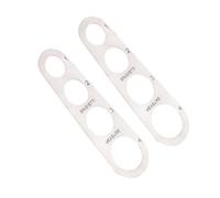 FIXOSHEE 2 pezzi Righelli in Acciaio Inossidabile per Misurazione Porzioni Spaghetti e Pasta Strumento Preciso per Controllo Dose e Cucina Veloce