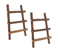 FIXOSHEE 2 Pezzi Scale Miniature in Rattan Naturale per Micro Paesaggi e Decorazioni Fai da Te Leggere e Resistenti per in Miniatura e Scenografie da Favola