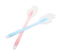 FIXOSHEE 2 Pezzi Silicone Pats per Corpo Strumento Palmare con Manico Lungo Affaticamento e Favorisce Circolazione Relax e Decompressione per Tutta la Famiglia Rosa Blu
