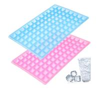 FIXOSHEE 2 Pezzi Stampi per Ghiaccio Cavità Forma in Plastica Facile da Sformare Resistente e Impilabile per Cocktail e Bevande Colore Casuale